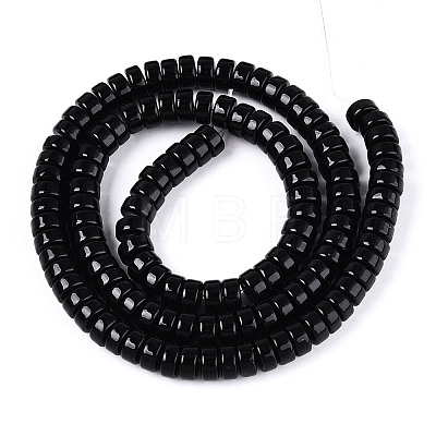 Opaque Solid Color Glass Beads Strands X-GLAA-N026-3x6mm-11-1