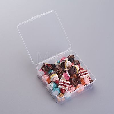 Cake Theme Resin Cabochons CRES-X0010-13-1