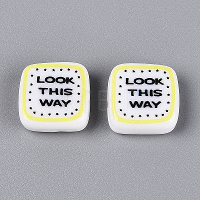 Printed Opaque Resin Beads RESI-N043-10C-1