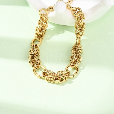 304 Stainless Steel Byzantine Chains Bracelets BJEW-F536-14G-1