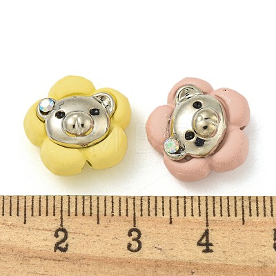 Spray Painted Alloy Enamel Beads FIND-M033-24-1