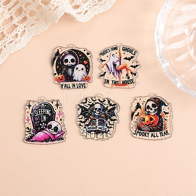 Halloween Acrylic Pendants PW-WGEF461-01-1