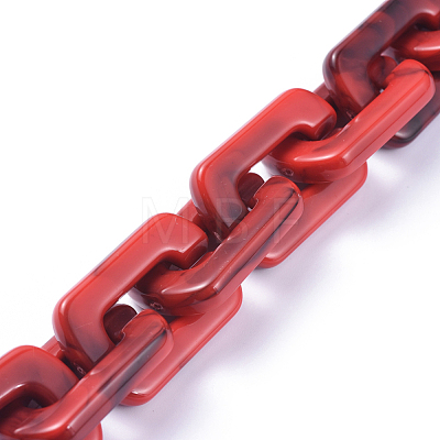 Handmade Acrylic Cable Chains X-AJEW-JB00531-03-1