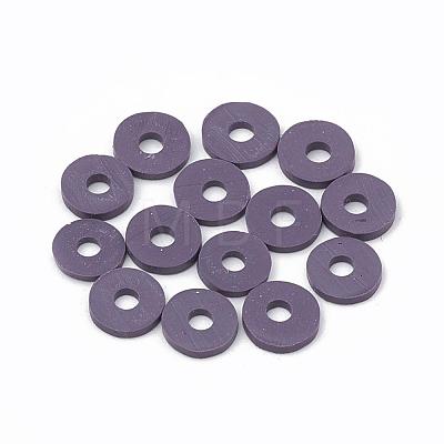 Handmade Polymer Clay Beads X-CLAY-R067-6.0mm-04-1