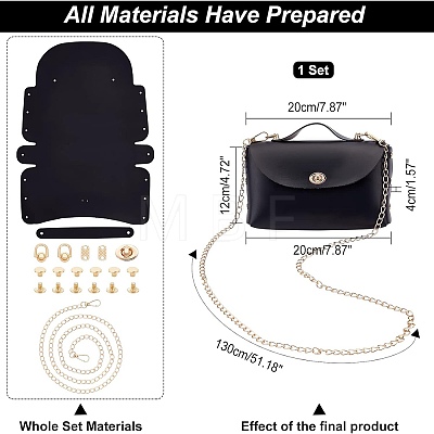 WADORN DIY Imitation Leather Women's Crossbody Bag Making Kits DIY-WR0002-79-1