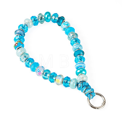 Resin Bead Phone Hand Strap Chains HJEW-TADJ0018-1