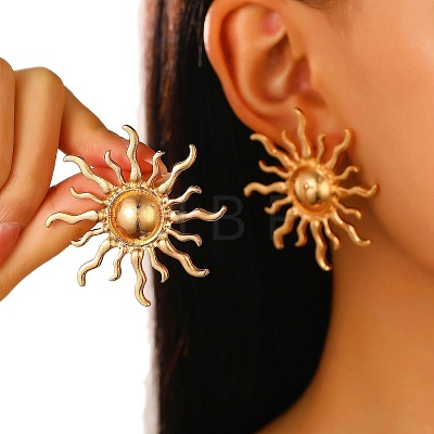 Alloy Stud Earrings PW-WG0255A-01-1