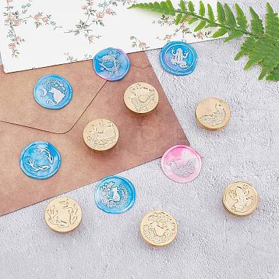 CRASPIRE DIY Wax Seal Stamp Kits DIY-CP0002-76C-1