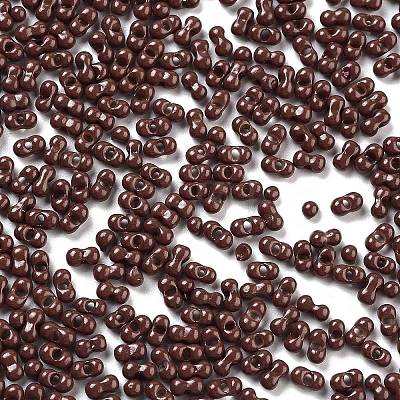 Baking Paint Glass Seed Beads SEED-A033-05F-1