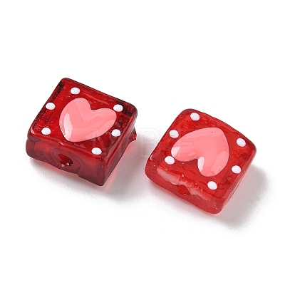 Handmade Lampwork Enamel Beads X-LAMP-G147-02F-1