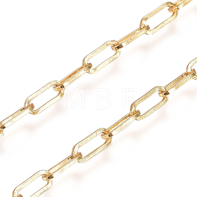 Soldered Brass Paperclip Chains CHC-D025-04G-1