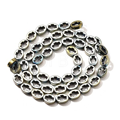 Electroplated Synthetic Non-magnetic Hematite Beads Strands G-L613-Z01-01L-1