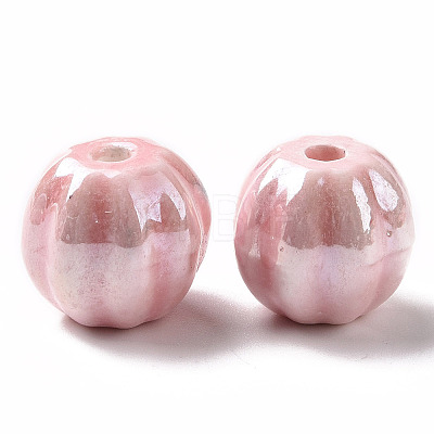 Handmade Pearlized Porcelain Beads PORC-G010-01D-1