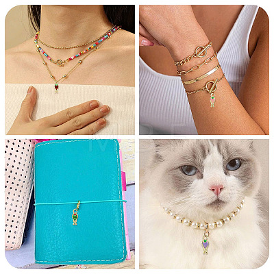 12Pcs 4 Colors Rack Plating Alloy Enamel Charms FIND-YW0012-51-1