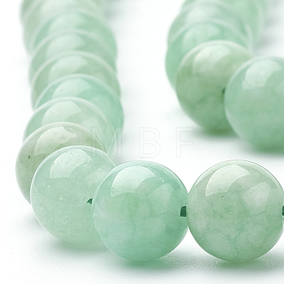 Natural Myanmar Jade/Burmese Jade Beads Strands X-G-T064-22-6mm-1