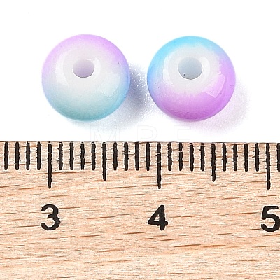 Opaque Spray Painted Glass Beads X1-GLAA-G118-01N-1