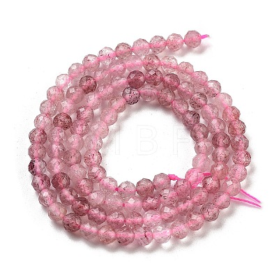 Natural Strawberry Quartz Beads Strands G-G140-A03-03-1