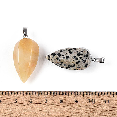 Natural & Synthetic Mixed Stone Pendants G-N349-14P-1