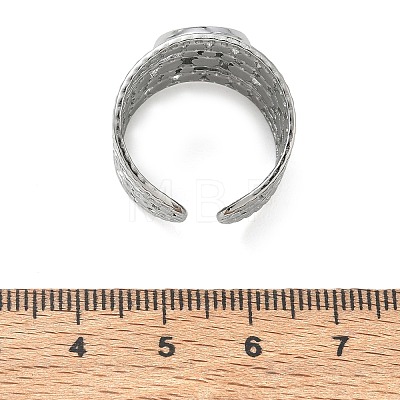304 Stainless Steel Cuff Ring Components SA-CBA37BC-15B-P-1