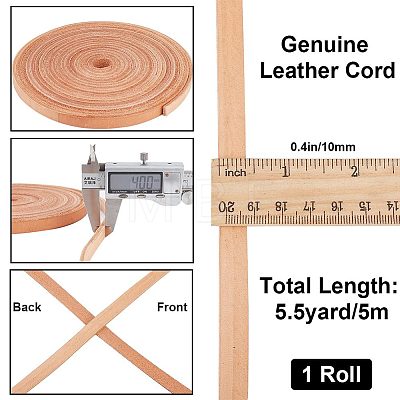 Gorgecraft Flat Cowhide Leather Cord WL-GF0001-10D-01-1
