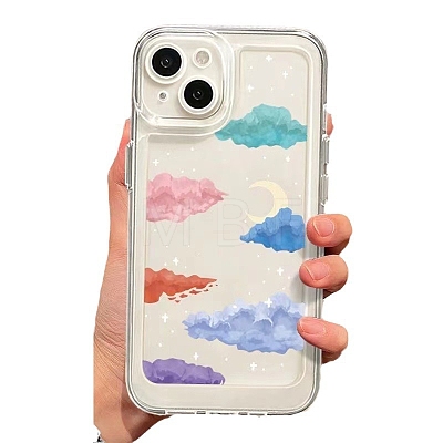 Colorful Clouds TPU Plastic Mobile Phone Cover PW-WGA90A0-11-1