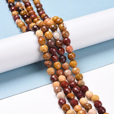 Natural Mookaite Beads Strands G-E571-18A-1