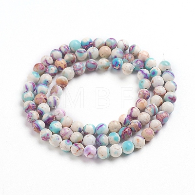 Natural Imperial Jasper Beads Strands G-E358-4m-01-1
