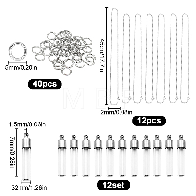 64Pcs DIY Necklaces Making Kit DIY-SC0017-12-1