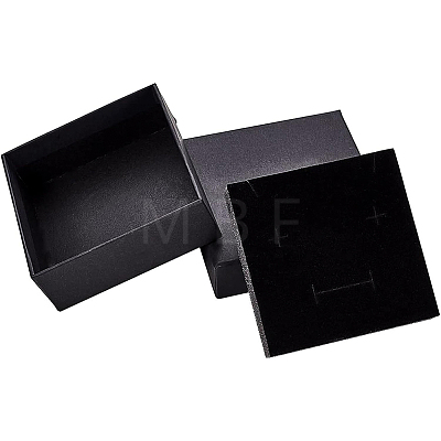 Kraft Paper Cardboard Jewelry Boxes CBOX-BC0001-15B-1