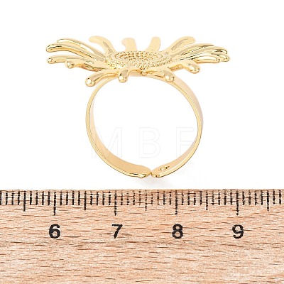 Brass Cuff Open Rings RJEW-Z129-02G-02-1