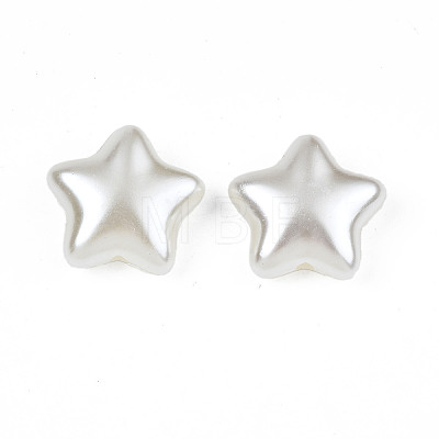 ABS Plastic Imitation Pearl Beads OACR-N008-157-1