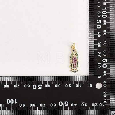10Pcs Brass Micro Pave Cubic Zirconia Pendants KK-SZ0001-84-1