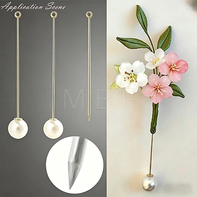 Brass Stick Lapel Pin Clutch Brooch Findings PL-G001-01A-P-1