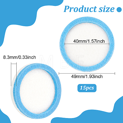 Round Felt Bead Design Board DIY-WH0430-469A-1