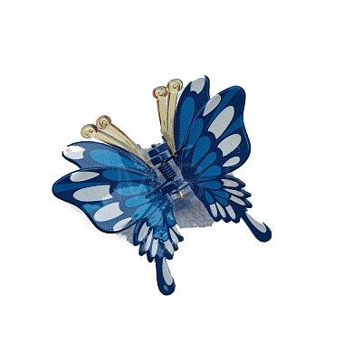 Butterfly Plastic Claw Hair Clips PW-WG4F491-06-1