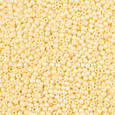 11/0 Grade A Baking Paint Glass Seed Beads X-SEED-N001-A-1034-1