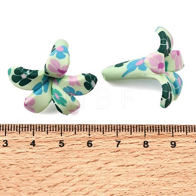 Handmade Polymer Clay Beads PY-CBAA00E-01C-1