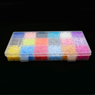 18 Random Color PE DIY Melty Beads Fuse Beads Refills for Kids DIY-X0008-B-1
