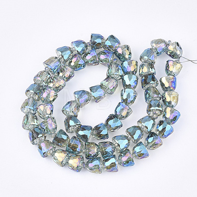 Electroplated Glass Beads X-EGLA-T016-01-B02-1