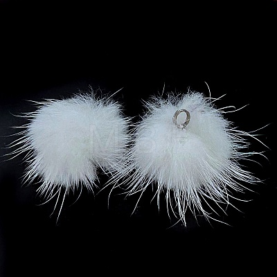 Mink Fur Pendants FIND-H012-04P-01-1