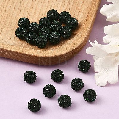 Pave Disco Ball Beads RB-H258-8MM-205-1