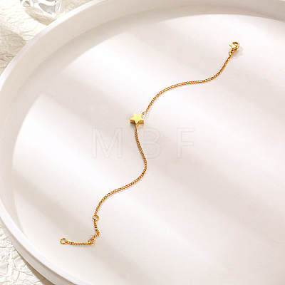 Stainless Steel Star Link Bracelet for Women YU5117-1-1