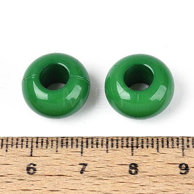 Opaque Acrylic European Large Hole Beads SACR-N019-03A-1