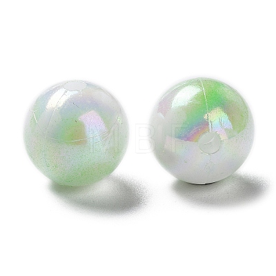 Two Tone Opaque Acrylic Beads SACR-P024-01B-W03-1