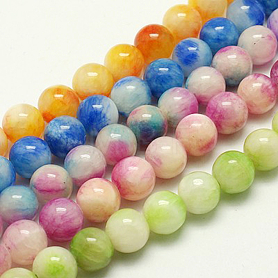 Natural Persian Jade Beads Strands G-H1625-12mm-M-1