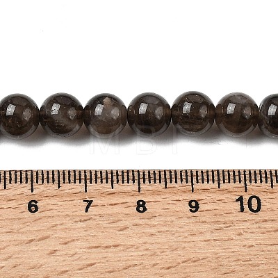 Natural Smoky Quartz Beads Strands G-B167-A09-8mm-1