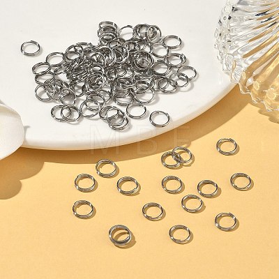 Tarnish Resistant Stainless Steel Split Rings X-STAS-E010-7x0.6mm-2-1