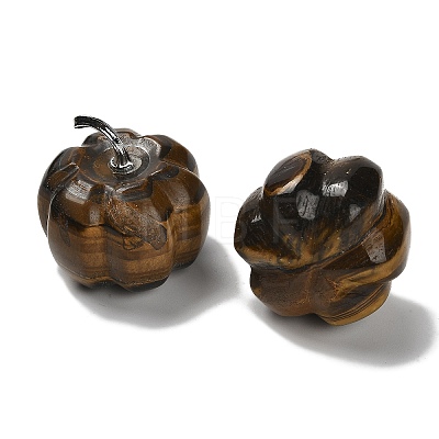 Natural Tiger Eye Bell Pepper Figurines G-Q190-02P-05-1