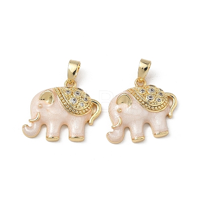 Brass Micro Pave Cubic Zirconia Pendants KK-F924-20B-G02-1