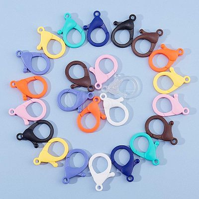 Plastic Lobster Claw Clasps KY-FH0001-02-1